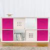 imageSorbus Foldable Storage Cubes  6 Pack 11 Inch Sage Green Fabric Foldable Storage and Organization Versatile Use Collapsible Storage Lightweight and DurablePink