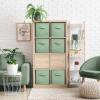 imageSorbus Foldable Storage Cubes  6 Pack 11 Inch Sage Green Fabric Foldable Storage and Organization Versatile Use Collapsible Storage Lightweight and DurableSage Green