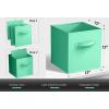 imageSorbus Foldable Storage Cubes  6 Pack 11 Inch Sage Green Fabric Foldable Storage and Organization Versatile Use Collapsible Storage Lightweight and DurableTeal