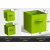 imageSorbus Foldable Storage Cubes  6 Pack 11 Inch Sage Green Fabric Foldable Storage and Organization Versatile Use Collapsible Storage Lightweight and DurableGreen