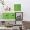 imageSorbus Foldable Storage Cubes  6 Pack 11 Inch Sage Green Fabric Foldable Storage and Organization Versatile Use Collapsible Storage Lightweight and DurableGreen