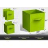imageSorbus Foldable Storage Cubes  6 Pack 11 Inch Sage Green Fabric Foldable Storage and Organization Versatile Use Collapsible Storage Lightweight and DurableGreen