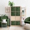 imageSorbus Foldable Storage Cubes  6 Pack 11 Inch Sage Green Fabric Foldable Storage and Organization Versatile Use Collapsible Storage Lightweight and DurableDark Green