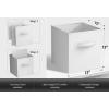 imageSorbus Foldable Storage Cubes  6 Pack 11 Inch Sage Green Fabric Foldable Storage and Organization Versatile Use Collapsible Storage Lightweight and DurableWhite