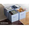 imageSorbus Foldable Storage Cubes  6 Pack 11 Inch Sage Green Fabric Foldable Storage and Organization Versatile Use Collapsible Storage Lightweight and DurablePastel Blue