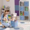 imageSorbus Foldable Storage Cubes  6 Pack 11 Inch Sage Green Fabric Foldable Storage and Organization Versatile Use Collapsible Storage Lightweight and DurablePastel Blue
