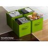 imageSorbus Foldable Storage Cubes  6 Pack 11 Inch Sage Green Fabric Foldable Storage and Organization Versatile Use Collapsible Storage Lightweight and DurableGreen