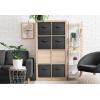 imageSorbus Foldable Storage Cubes  6 Pack 11 Inch Sage Green Fabric Foldable Storage and Organization Versatile Use Collapsible Storage Lightweight and DurableBlack