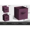 imageSorbus Foldable Storage Cubes  6 Pack 11 Inch Sage Green Fabric Foldable Storage and Organization Versatile Use Collapsible Storage Lightweight and DurablePurple