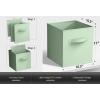 imageSorbus Foldable Storage Cubes  6 Pack 11 Inch Sage Green Fabric Foldable Storage and Organization Versatile Use Collapsible Storage Lightweight and DurableSage Green