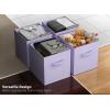 imageSorbus Foldable Storage Cubes  6 Pack 11 Inch Sage Green Fabric Foldable Storage and Organization Versatile Use Collapsible Storage Lightweight and DurablePastel Purple