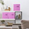 imageSorbus Foldable Storage Cubes  6 Pack 11 Inch Sage Green Fabric Foldable Storage and Organization Versatile Use Collapsible Storage Lightweight and DurablePastel Pink