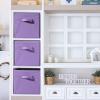 imageSorbus Foldable Storage Cubes  6 Pack 11 Inch Sage Green Fabric Foldable Storage and Organization Versatile Use Collapsible Storage Lightweight and DurablePastel Purple