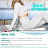 imageSivan Health and Fitness Acupressure Mat and Pillow Set  Grounding Mat for Stress Back ampamp Neck Pain  Acupuncture Point Massage Mat for Muscle Relaxation Sciatica ampamp Meditation  Includes Carry BagGrayWhite