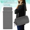 imageSivan Health and Fitness Acupressure Mat and Pillow Set  Grounding Mat for Stress Back ampamp Neck Pain  Acupuncture Point Massage Mat for Muscle Relaxation Sciatica ampamp Meditation  Includes Carry BagGrayGray