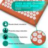 imageSivan Health and Fitness Acupressure Mat and Pillow Set  Grounding Mat for Stress Back ampamp Neck Pain  Acupuncture Point Massage Mat for Muscle Relaxation Sciatica ampamp Meditation  Includes Carry BagOrangeWhite