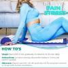 imageSivan Health and Fitness Acupressure Mat and Pillow Set  Grounding Mat for Stress Back ampamp Neck Pain  Acupuncture Point Massage Mat for Muscle Relaxation Sciatica ampamp Meditation  Includes Carry BagBlueWhite