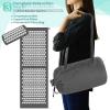 imageSivan Health and Fitness Acupressure Mat and Pillow Set  Grounding Mat for Stress Back ampamp Neck Pain  Acupuncture Point Massage Mat for Muscle Relaxation Sciatica ampamp Meditation  Includes Carry BagGrayWhite