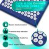 imageSivan Health and Fitness Acupressure Mat and Pillow Set  Grounding Mat for Stress Back ampamp Neck Pain  Acupuncture Point Massage Mat for Muscle Relaxation Sciatica ampamp Meditation  Includes Carry BagBlueWhite