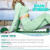 imageSivan Health and Fitness Acupressure Mat and Pillow Set  Grounding Mat for Stress Back ampamp Neck Pain  Acupuncture Point Massage Mat for Muscle Relaxation Sciatica ampamp Meditation  Includes Carry BagGreenWhite