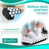 imageSivan Health and Fitness Acupressure Mat and Pillow Set  Grounding Mat for Stress Back ampamp Neck Pain  Acupuncture Point Massage Mat for Muscle Relaxation Sciatica ampamp Meditation  Includes Carry BagBlackWhite