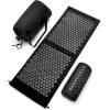 imageSivan Health and Fitness Acupressure Mat and Pillow Set  Grounding Mat for Stress Back ampamp Neck Pain  Acupuncture Point Massage Mat for Muscle Relaxation Sciatica ampamp Meditation  Includes Carry BagBlackBlack