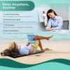 imageSivan Health and Fitness Acupressure Mat and Pillow Set  Grounding Mat for Stress Back ampamp Neck Pain  Acupuncture Point Massage Mat for Muscle Relaxation Sciatica ampamp Meditation  Includes Carry BagBlackBlack