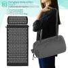 imageSivan Health and Fitness Acupressure Mat and Pillow Set  Grounding Mat for Stress Back ampamp Neck Pain  Acupuncture Point Massage Mat for Muscle Relaxation Sciatica ampamp Meditation  Includes Carry BagBlackBlack