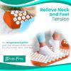 imageSivan Health and Fitness Acupressure Mat and Pillow Set  Grounding Mat for Stress Back ampamp Neck Pain  Acupuncture Point Massage Mat for Muscle Relaxation Sciatica ampamp Meditation  Includes Carry BagOrangeWhite