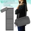 imageSivan Health and Fitness Acupressure Mat and Pillow Set  Grounding Mat for Stress Back ampamp Neck Pain  Acupuncture Point Massage Mat for Muscle Relaxation Sciatica ampamp Meditation  Includes Carry BagGrayGray
