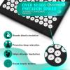 imageSivan Health and Fitness Acupressure Mat and Pillow Set  Grounding Mat for Stress Back ampamp Neck Pain  Acupuncture Point Massage Mat for Muscle Relaxation Sciatica ampamp Meditation  Includes Carry BagBlackWhite