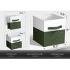 imageSorbus Foldable Storage Bins  6Pack Fabric Storage Cubes 11Inch Cube Organizer Bins for Closet Shelves and Cubby Storage  Collapsible Cloth Storage Baskets for Home OrganizationDark Green