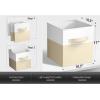 imageSorbus Foldable Storage Bins  6Pack Fabric Storage Cubes 11Inch Cube Organizer Bins for Closet Shelves and Cubby Storage  Collapsible Cloth Storage Baskets for Home OrganizationBeige