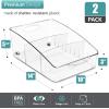 imageSorbus Fridge Organizer on Wheels  Rolling Fridge Organizers and Storage Clear Design with Dividers ampamp Handles for Kitchen Organization and Storage  Refrigerator Organizer Bins ampamp Pantry Storage BinsLarge  2 Pack