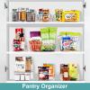imageSorbus Fridge Organizer on Wheels  Rolling Fridge Organizers and Storage Clear Design with Dividers ampamp Handles for Kitchen Organization and Storage  Refrigerator Organizer Bins ampamp Pantry Storage BinsLarge  1 Pack