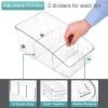 imageSorbus Fridge Organizer on Wheels  Rolling Fridge Organizers and Storage Clear Design with Dividers ampamp Handles for Kitchen Organization and Storage  Refrigerator Organizer Bins ampamp Pantry Storage BinsMedium  2 Pack