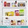 imageSorbus Fridge Organizer on Wheels  Rolling Fridge Organizers and Storage Clear Design with Dividers ampamp Handles for Kitchen Organization and Storage Flat TopCurved Top