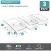 imageSorbus Fridge Organizer on Wheels  Rolling Fridge Organizers and Storage Clear Design with Dividers ampamp Handles for Kitchen Organization and Storage Flat TopCurved Top