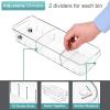 imageSorbus Fridge Organizer on Wheels  Rolling Fridge Organizers and Storage Clear Design with Dividers ampamp Handles for Kitchen Organization and Storage  Refrigerator Organizer Bins ampamp Pantry Storage BinsSmall  2 Pack