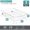 imageSorbus Fridge Organizer on Wheels  Rolling Fridge Organizers and Storage Clear Design with Dividers ampamp Handles for Kitchen Organization and Storage  Refrigerator Organizer Bins ampamp Pantry Storage BinsLarge  2 Pack