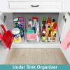 imageSorbus Fridge Organizer on Wheels  Rolling Fridge Organizers and Storage Clear Design with Dividers ampamp Handles for Kitchen Organization and Storage  Refrigerator Organizer Bins ampamp Pantry Storage BinsLarge  1 Pack