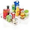 imageSorbus Fridge Organizer on Wheels  Rolling Fridge Organizers and Storage Clear Design with Dividers ampamp Handles for Kitchen Organization and Storage  Refrigerator Organizer Bins ampamp Pantry Storage BinsMedium  2 Pack