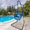 imageSorbus Hanging Chair with Stand  Swing Hanging Hammock Chair with Stand  2 Soft Seat Cushions  Indoor Outdoor Patio Bedroom Balcony  330 Lb Capacity Hardware Kit Included