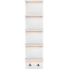 imageSorbus LED Light Display Shelf  Vertical 5 Tier Wall Shelf Unit with 2 Hooks Column Utility Shelving for Home Decor WallMounted Floating Shelves for Bathroom Bedroom Vanity Figurine DisplayWhite
