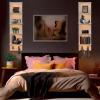 imageSorbus LED Light Display Shelf  Vertical 5 Tier Wall Shelf Unit with 2 Hooks Column Utility Shelving for Home Decor WallMounted Floating Shelves for Bathroom Bedroom Vanity Figurine DisplayWhite