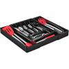 imageSorbus Silverware Organizer  Expandable Kitchen Drawer Organizer Non Slip Adjustable Utensil Organizer Cutlery Tray for Forks Knives Spoons  Multipurpose Flatware and Kitchen Storage SolutionBlack