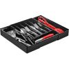 imageSorbus Silverware Organizer  Expandable Kitchen Drawer Organizer Non Slip Adjustable Utensil Organizer Cutlery Tray for Forks Knives Spoons  Multipurpose Flatware and Kitchen Storage SolutionBlack