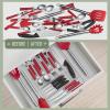 imageSorbus Silverware Organizer  Expandable Kitchen Drawer Organizer Non Slip Adjustable Utensil Organizer Cutlery Tray for Forks Knives Spoons  Multipurpose Flatware and Kitchen Storage SolutionClear