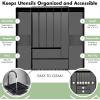 imageSorbus Silverware Organizer  Expandable Kitchen Drawer Organizer Non Slip Adjustable Utensil Organizer Cutlery Tray for Forks Knives Spoons  Multipurpose Flatware and Kitchen Storage SolutionBlack