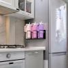 imageSorbus Stanley Cup Organizer  3Cup Holder for Cabinet Fridge or Wall  Magnetic or Screw Mount  Stanley Storage Organizer for 20oz 30oz 40oz Cups Tumblers and Water Bottles Black 1PackBlack